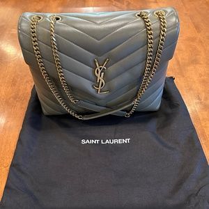 Saint Laurent Loulou Medium - Grey - Like New!!